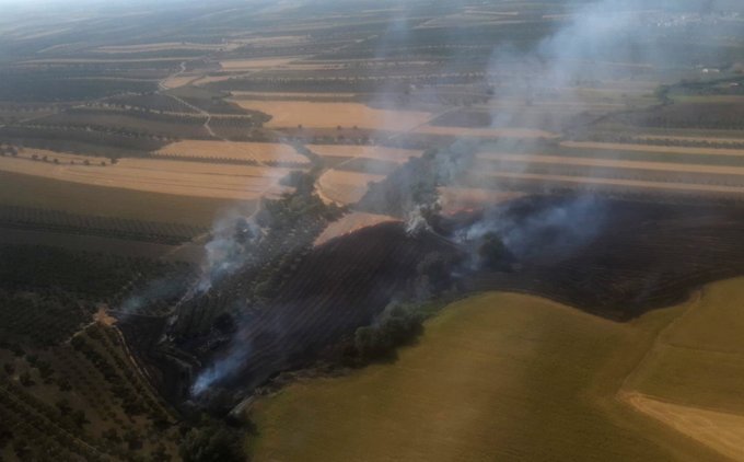Un segundo incendio lleva al Infoca al paraje Clarines de Beas