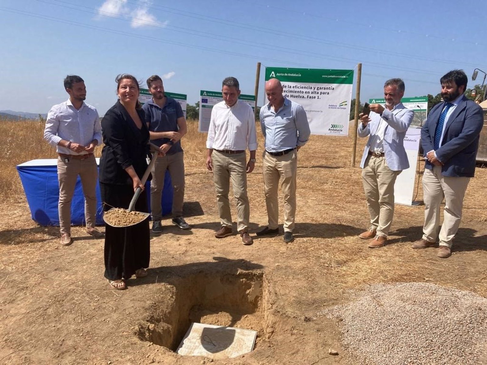 La Junta inicia las obras para el abastecimiento de agua de los municipios de la Sierra de Huelva