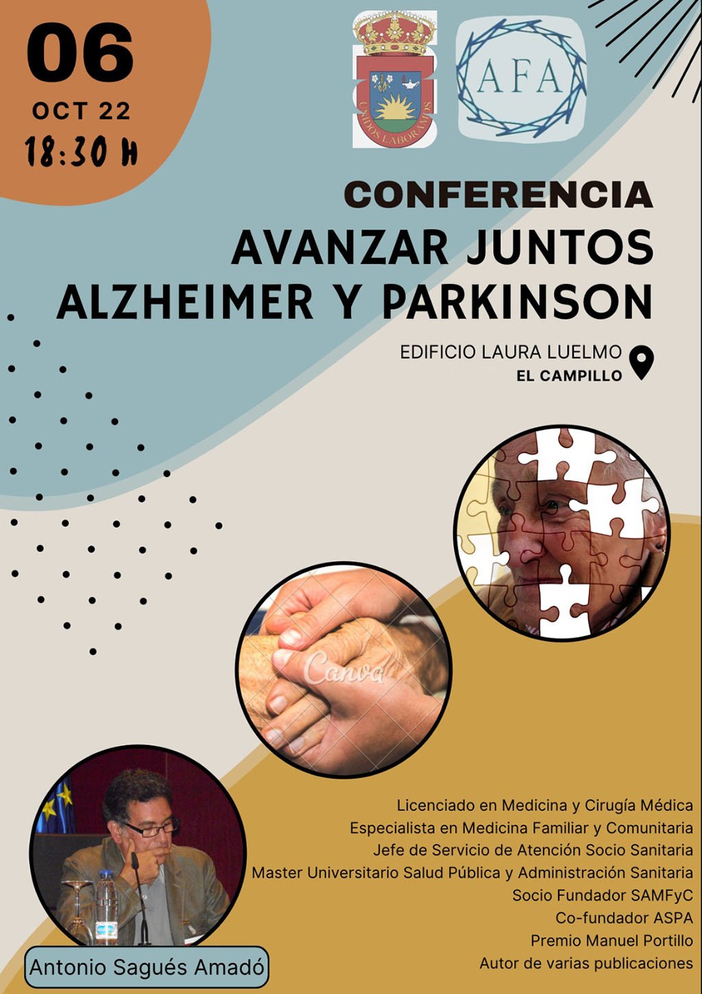 El Campillo acoge este jueves una conferencia de Sagués Amadó sobre el alzheimer y el parkinson