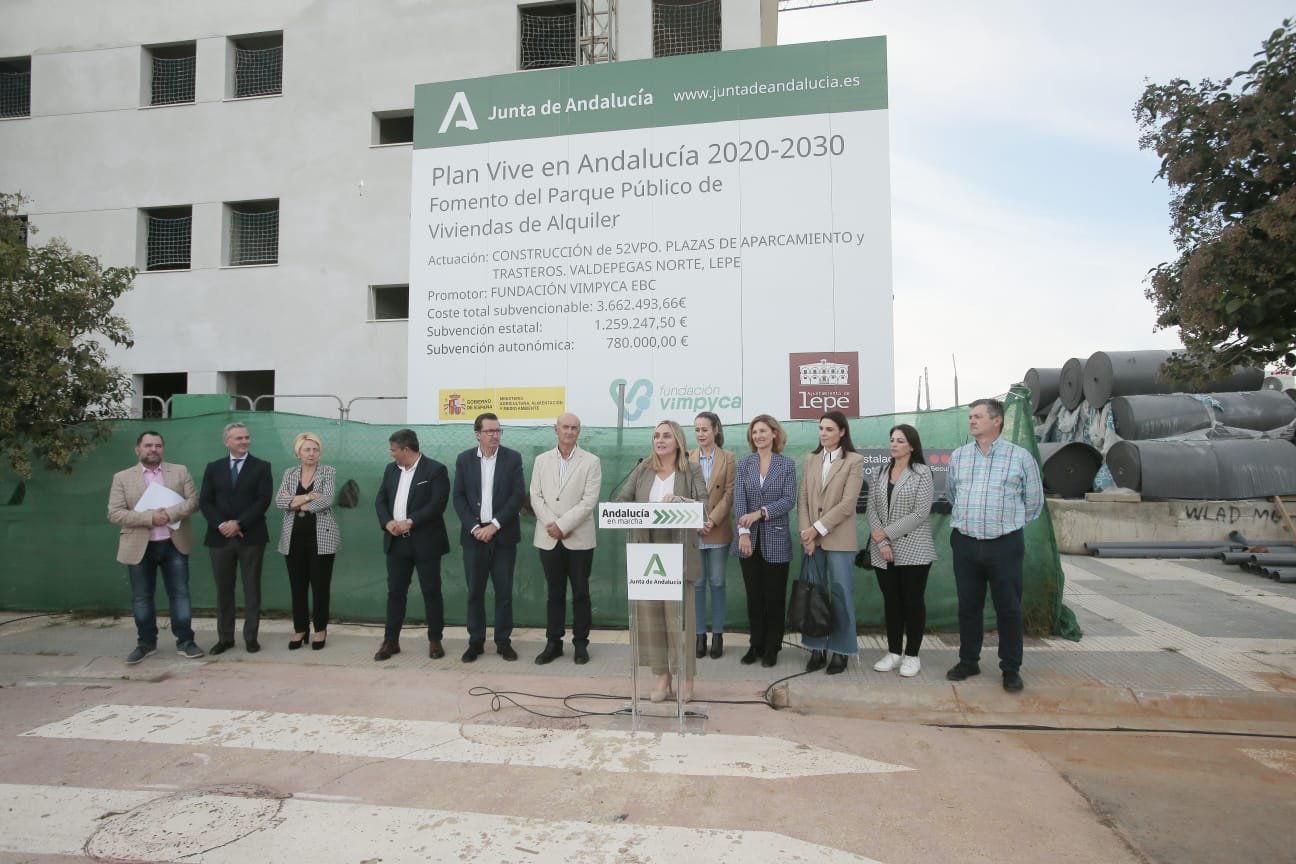 La promoción de 52 viviendas a alquiler bajo en Lepe concluirá en 2023