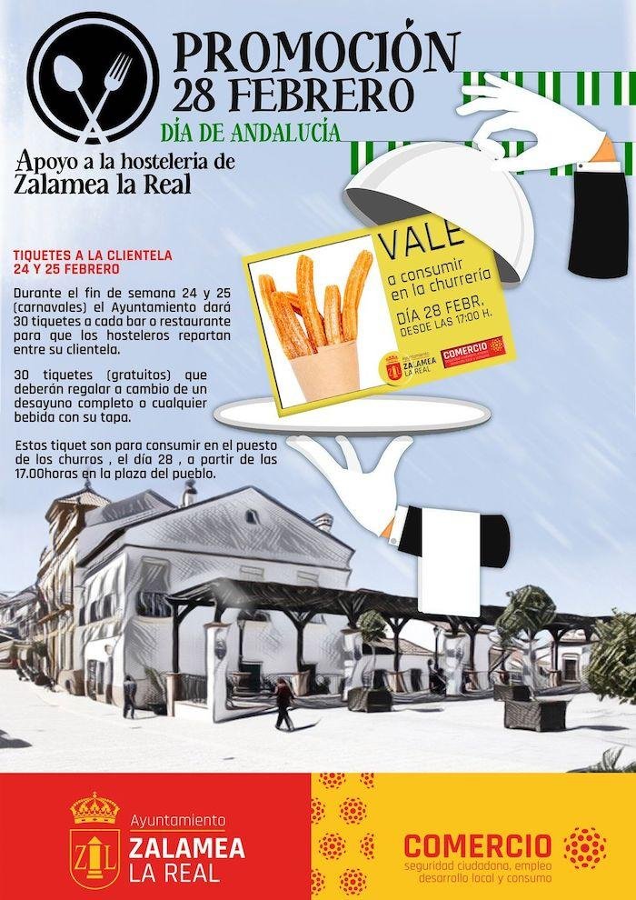 Zalamea ofrece churros gratis el 28F por consumir en Carnaval