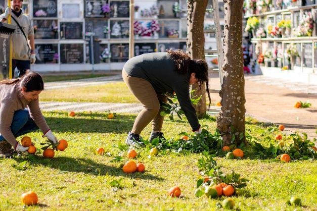 Los alumnos de jardinería del IES La Marisma hacen las prácticas en los parques de la ciudad