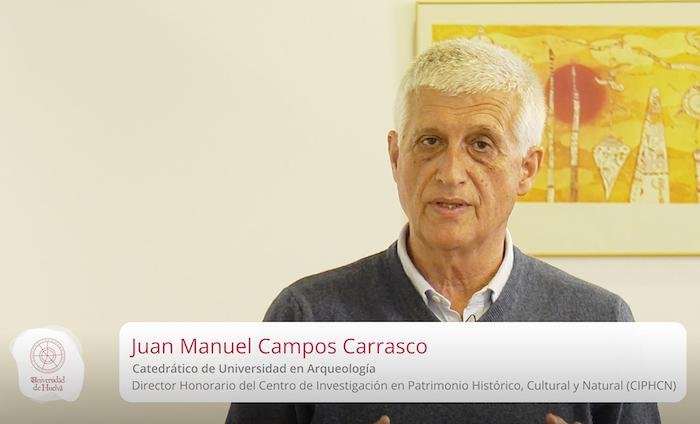 El arqueólogo Juan Campos y el proyecto Valle Andaluz del Hidrógeno Verde, Banderas de Andalucía en Huelva