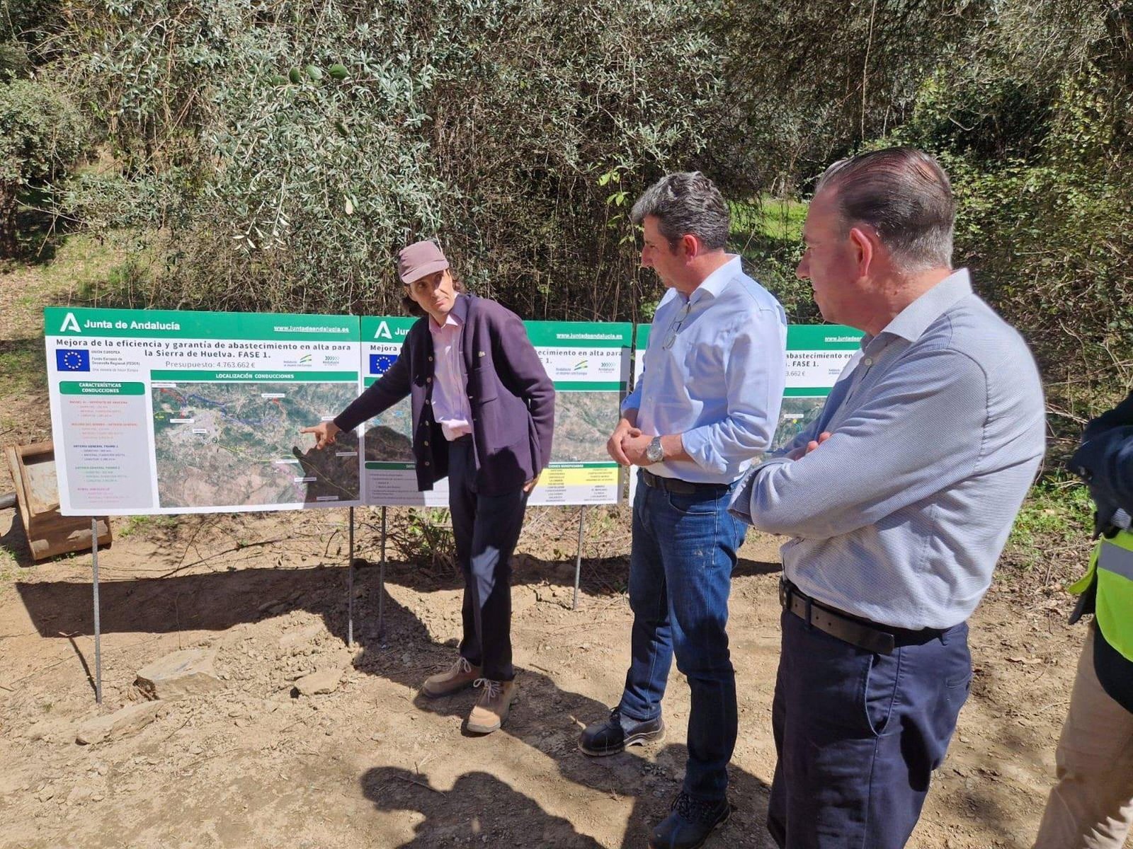 Las obras del Anillo Hídrico de la Sierra están al 55% según la Junta de Andalucía