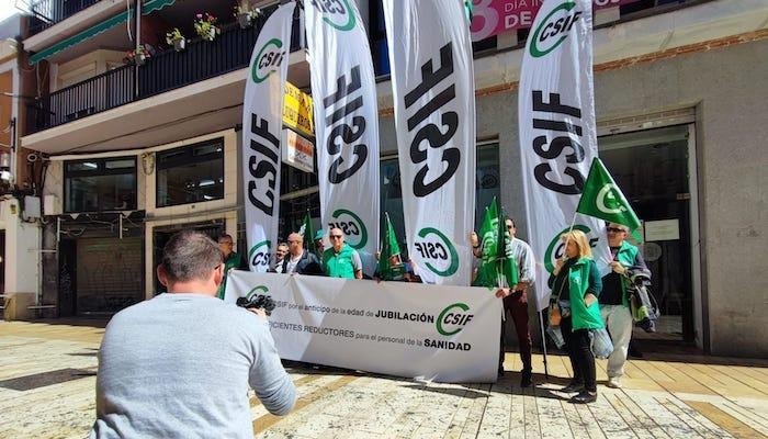 CSIF protesta jubilación sanidad