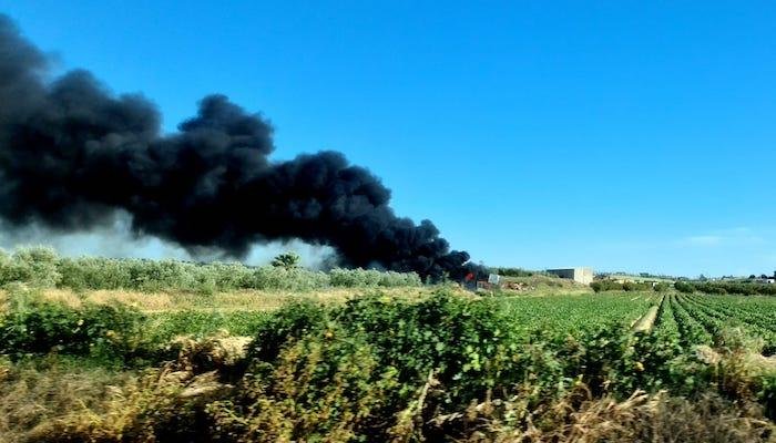 Incendio Villalba del Alcor