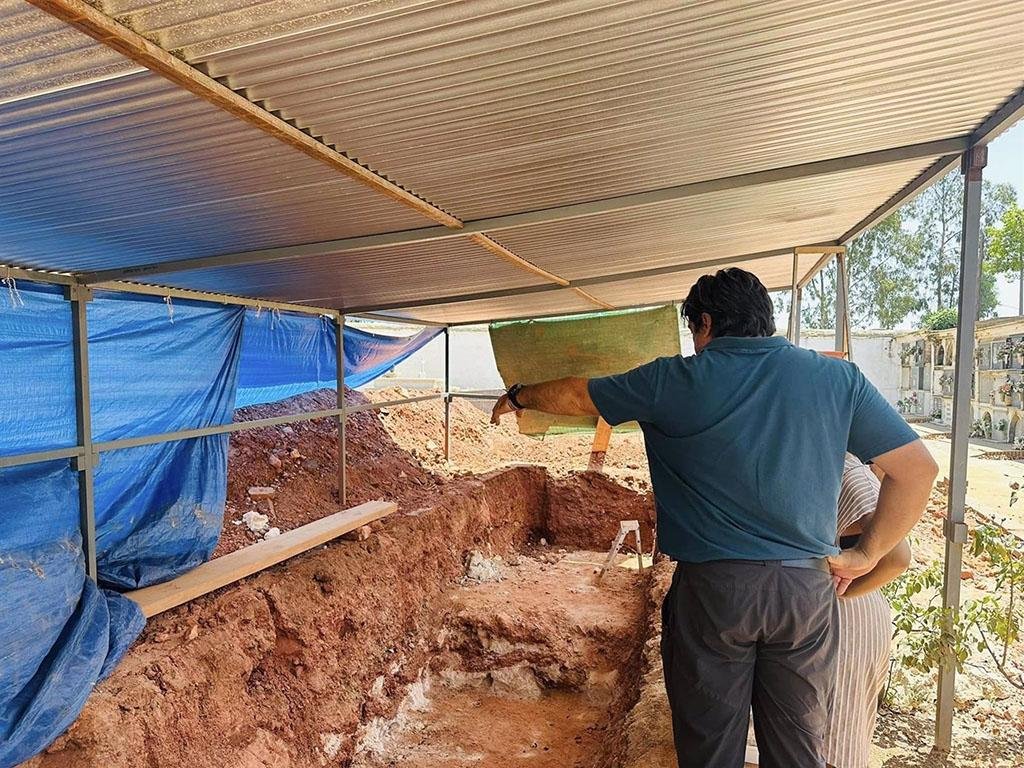 Hallan restos de 21 víctimas del franquismo en la segunda fosa común de Riotinto