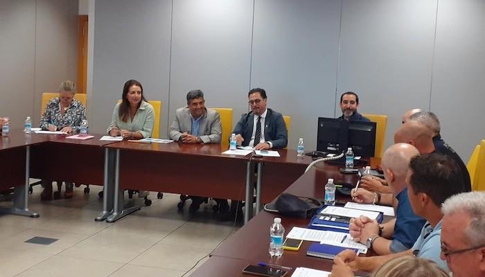 Reunión tráfico puente del Odiel