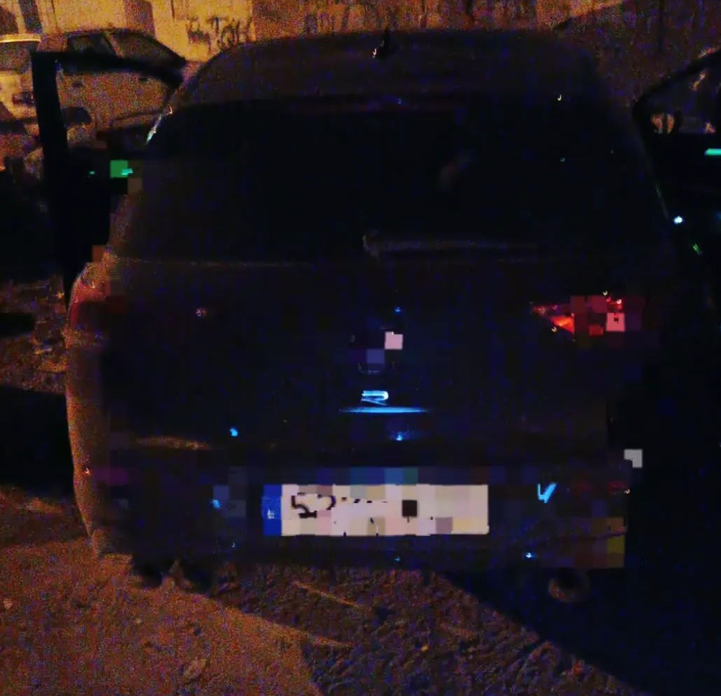 Huyen tras intentar embestir a un coche de la policía local junto a La Navidad