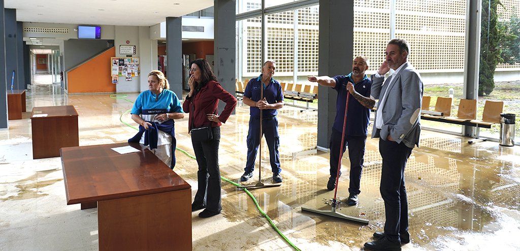 La Universidad de Huelva reanuda su actividad tras el paso de la borrasca Bernard