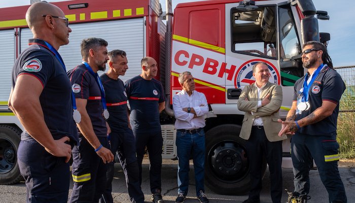 Siete medallas para los bomberos de Huelva en los juegos europeos