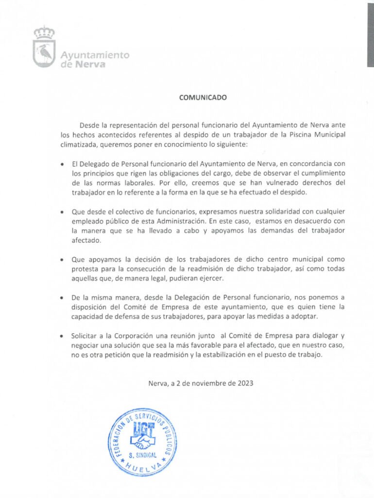 nerva comentario funcionarios