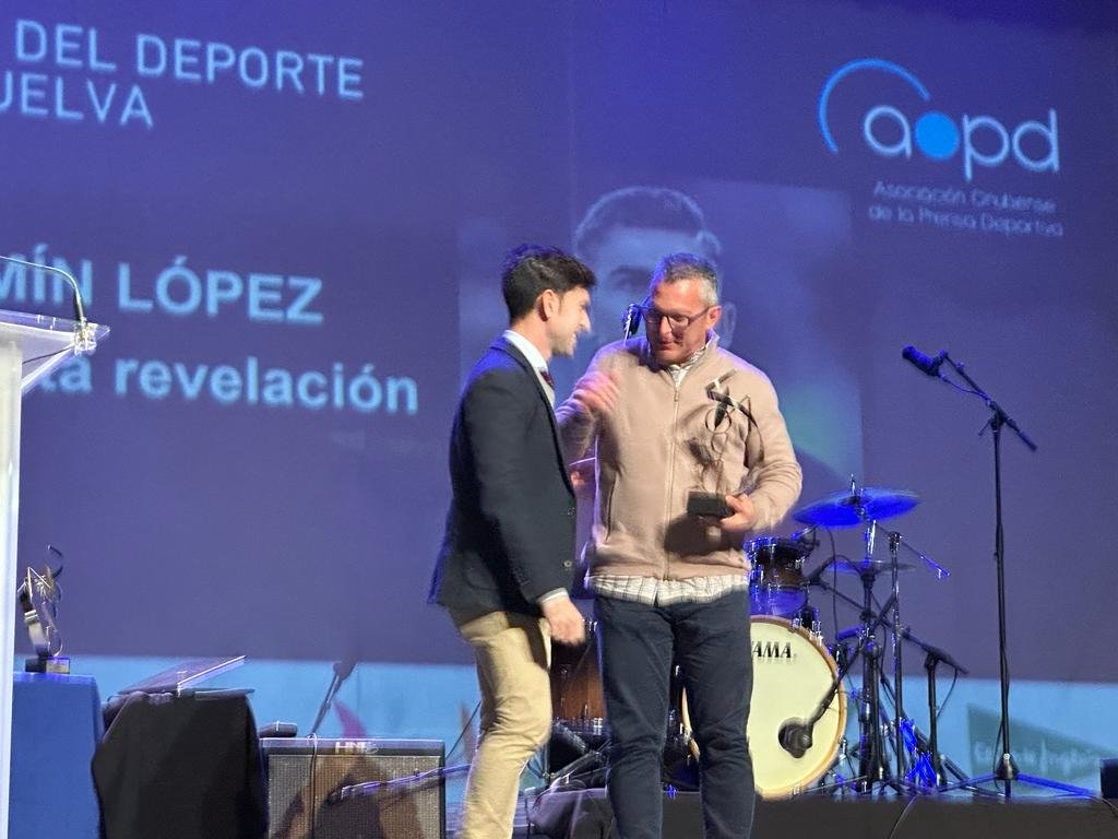 Fermín López, agradecido por su premio como deportista revelación de Huelva