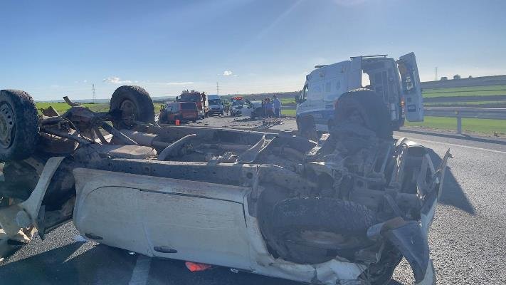 Un accidente múltiple deja cinco heridos en Trigueros