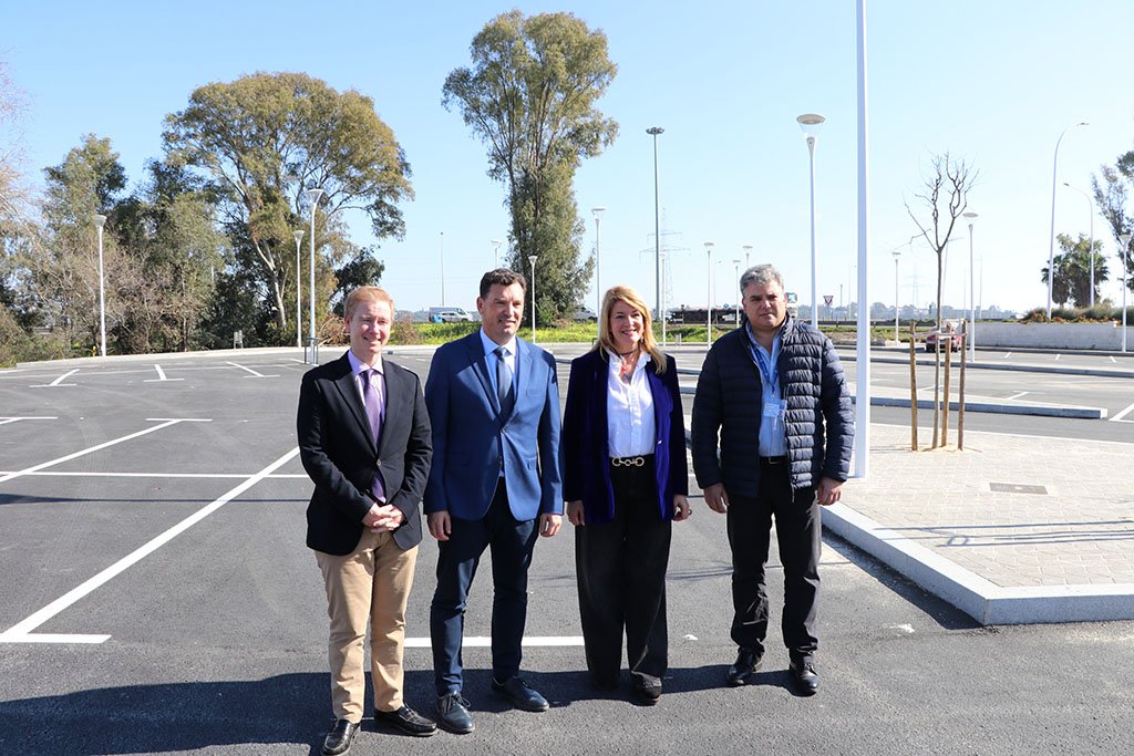 El Puerto de Huelva pone en servicio 139 plazas de aparcamientos junto al Monumento a Colón