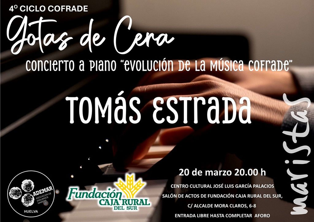 Tomás Estrada ofrecerá un concierto sobre la música cofrade de los últimos 200 años