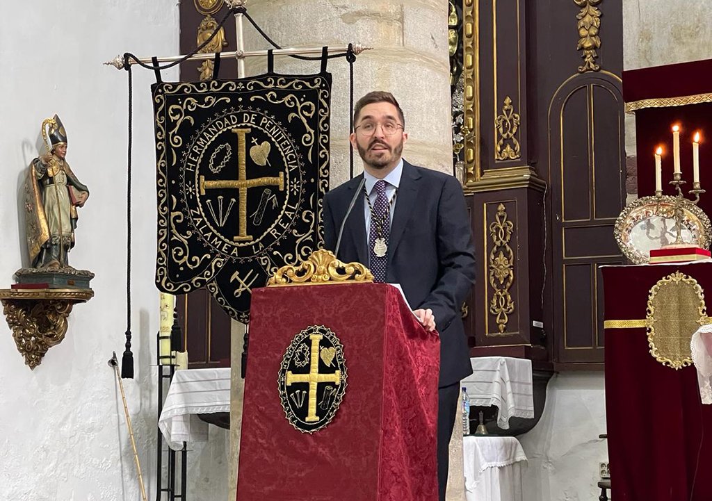 Juan Borrego Gallego proclama la Semana Santa de Zalamea