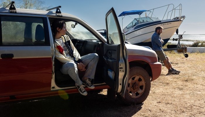 Rodaje de Los Tigres con Antonio de la Torre y Bárbara Lennie