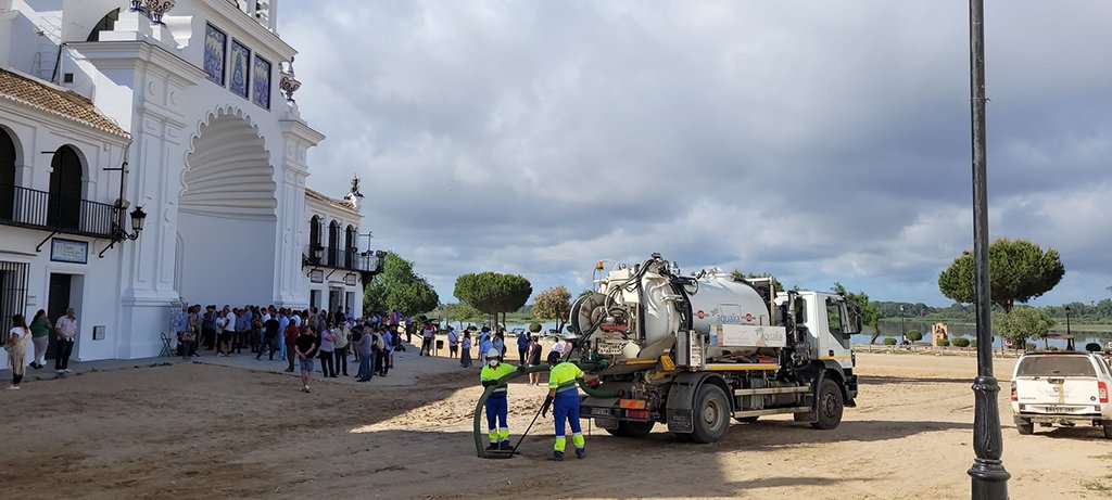 Aqualia prevé un consumo de 55 millones de litros de agua en El Rocío