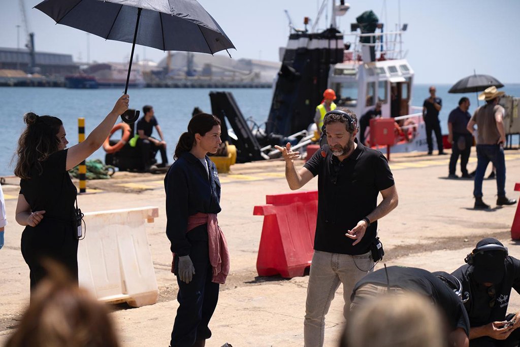El rodaje de la película ‘Los Tigres’ en la ría de Huelva genera gran expectación
