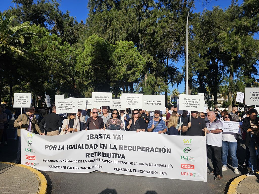 El personal funcionario de la Junta reivindica la igualdad en la recuperación retributiva