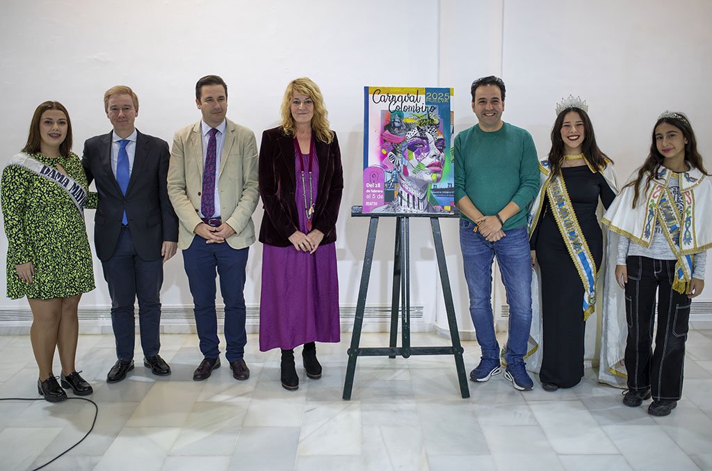 Una obra de Chema Riquelme anuncia el Carnaval Colombino 2025