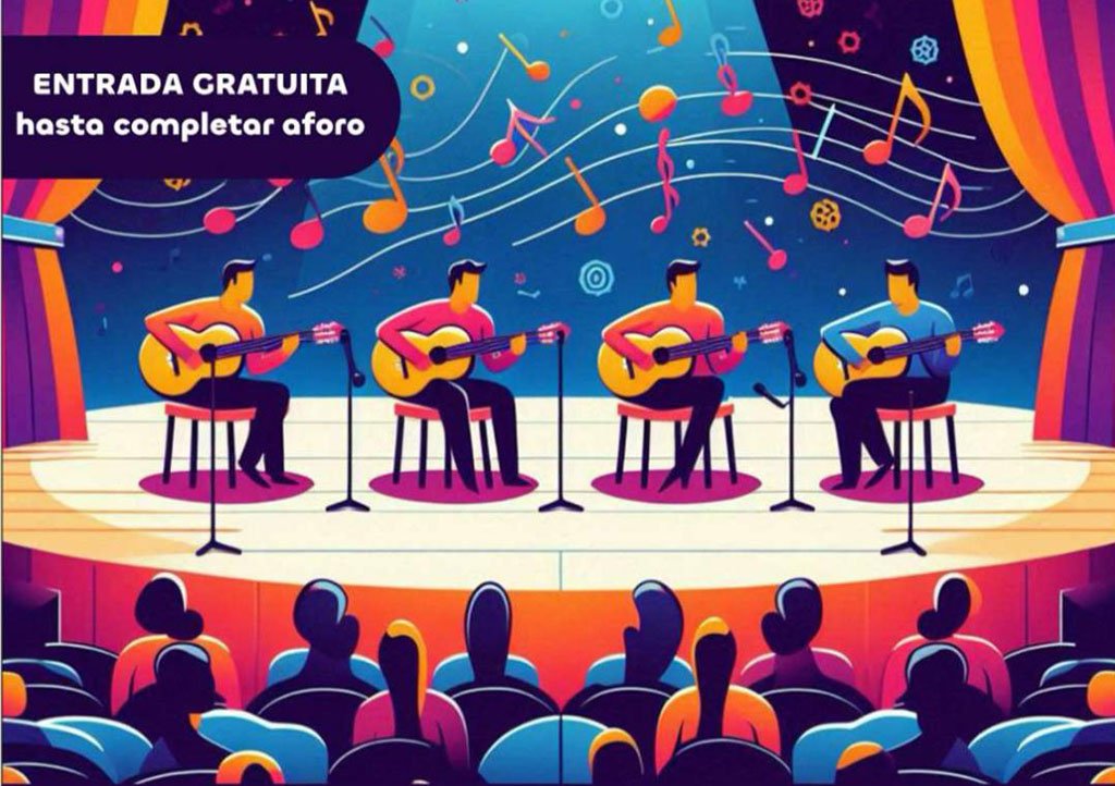 Concierto de música española e iberoamericana del Cuarteto de Guitarras de Huelva