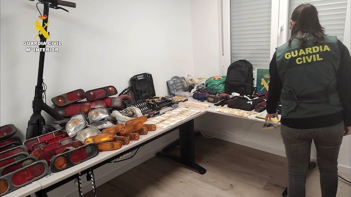 Detenido por robar piezas de 52 todoterrenos en el Condado de Huelva