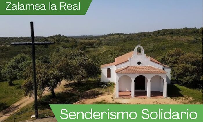 Senderismo solidario para concienciar contra el cáncer en Zalamea