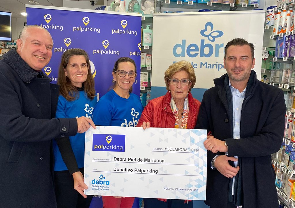 Palparking ayuda a la Asociación Debra-Piel de Mariposa