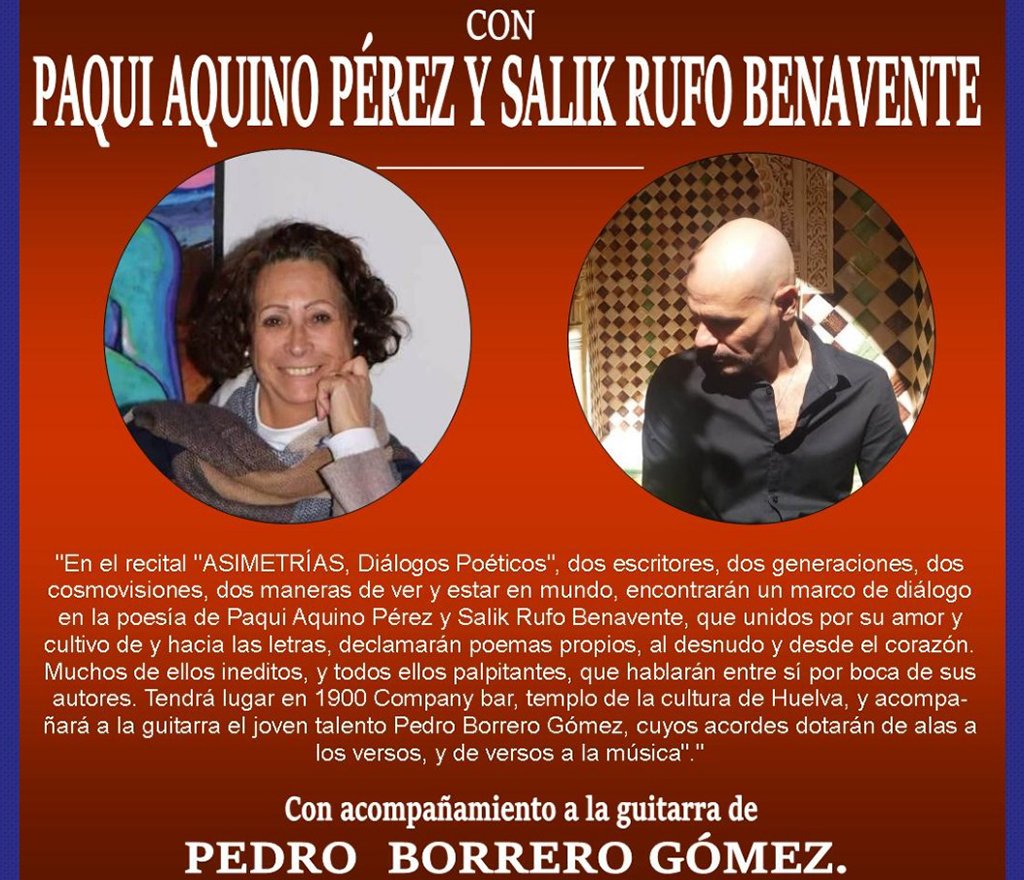 Paqui Aquino y Salik Rufo entablarán un diálogo poético en la Sala 1900