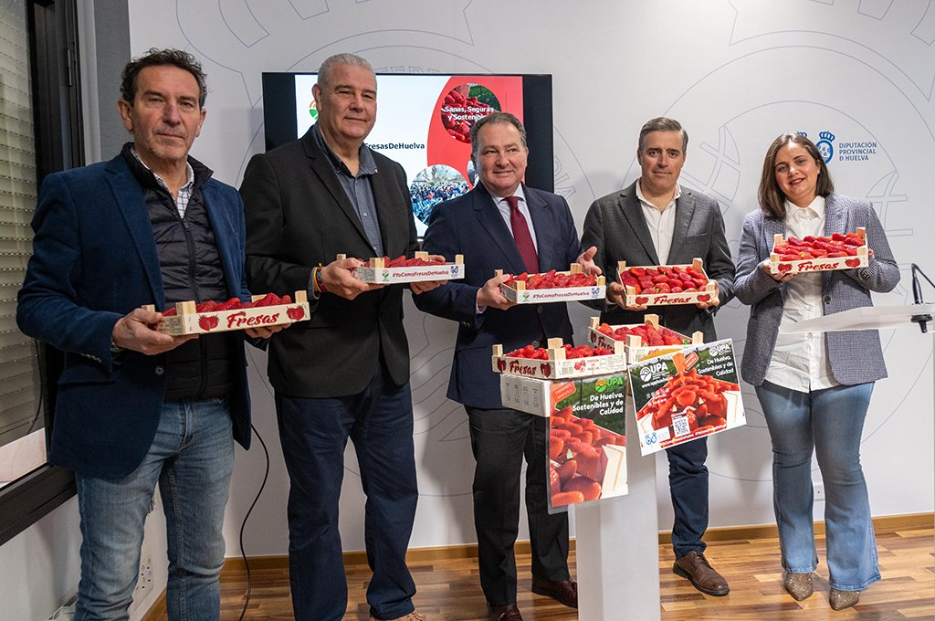 La Diputación respalda #YoComoFresasdeHuelva para promocionar un producto «sano, seguro y sostenible»
